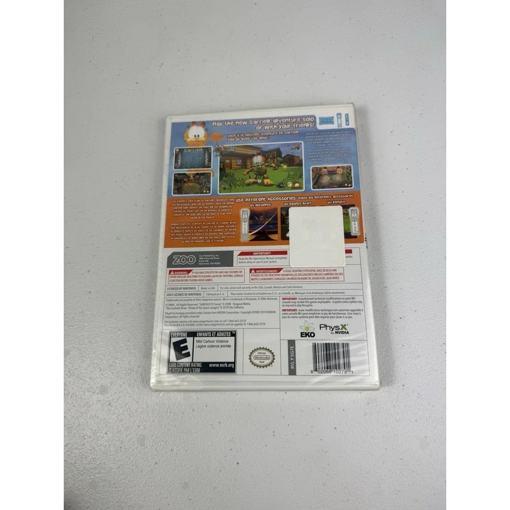 Garfield Show: Threat of the Space Lasagna Nintendo Wii Brand NEW Factory Sealed